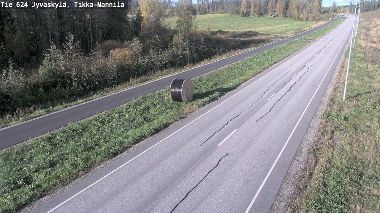 Weather Camera Image Väg 624 Jyväskylä, Tikka-Mannila, Jyväskylä, Keski-Suomi