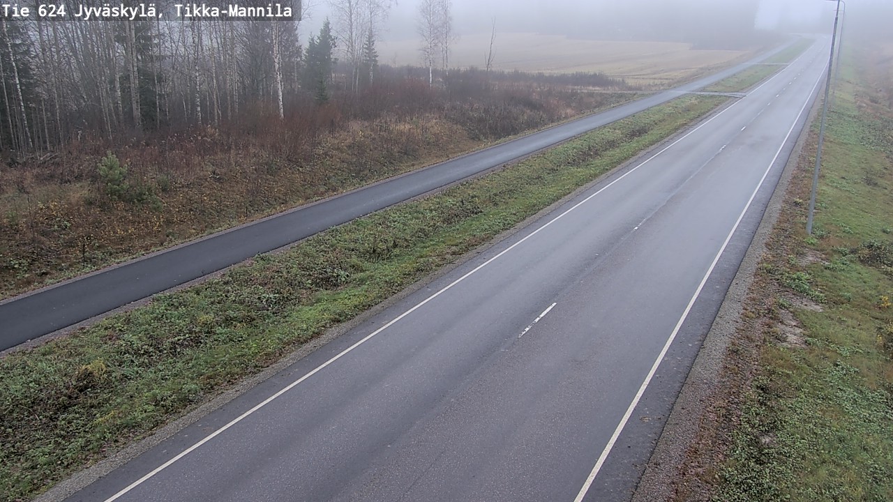 Kelikamerat Kuva Tie 624 Jyväskylä, Tikka-Mannila, Jyväskylä, Keski-Suomi