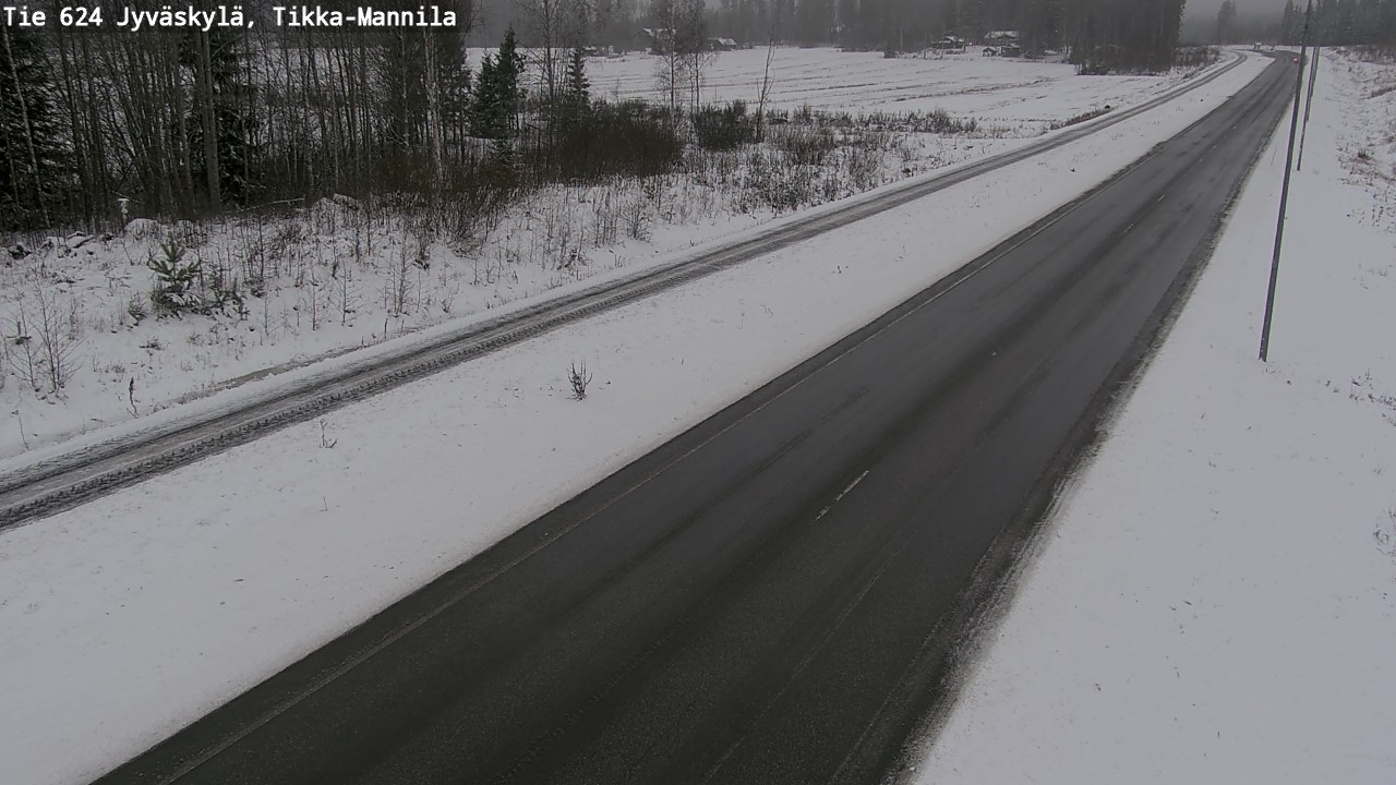 Weather Camera Image Road 624 Jyväskylä, Tikka-Mannila, Jyväskylä, Keski-Suomi