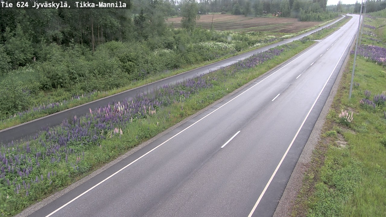 Weather Camera Image Väg 624 Jyväskylä, Tikka-Mannila, Jyväskylä, Keski-Suomi