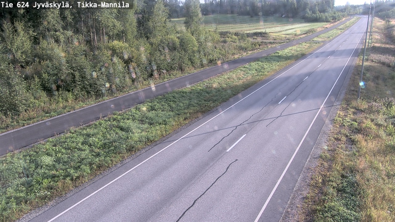 Weather Camera Image Road 624 Jyväskylä, Tikka-Mannila, Jyväskylä, Keski-Suomi