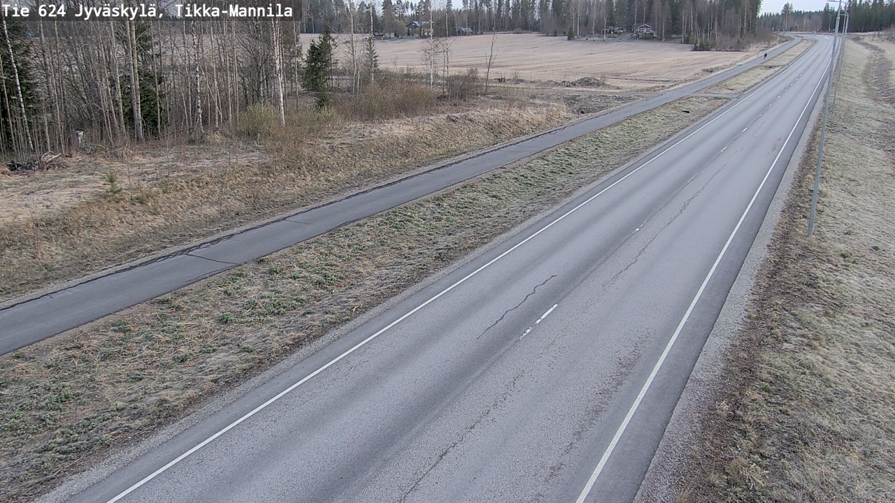 Weather Camera Image Road 624 Jyväskylä, Tikka-Mannila, Jyväskylä, Keski-Suomi
