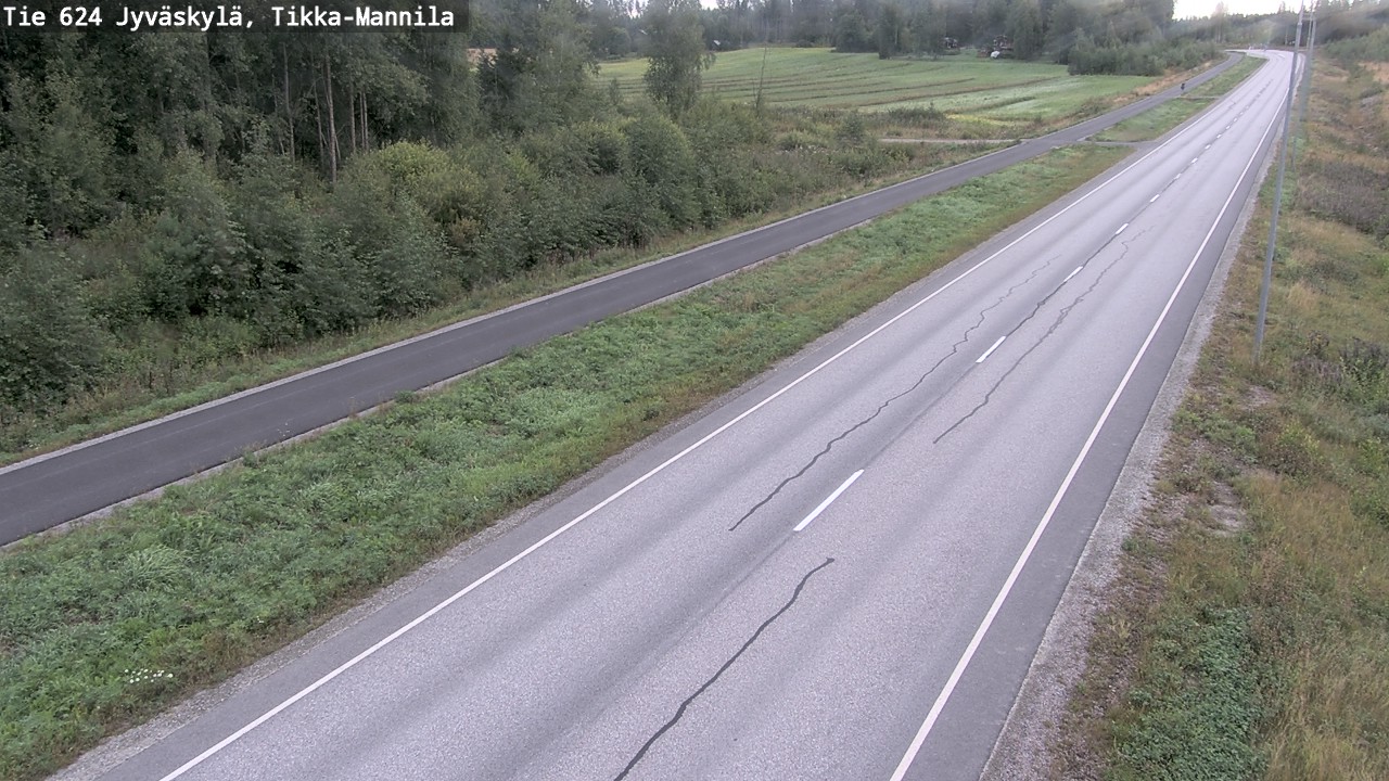 Weather Camera Image Road 624 Jyväskylä, Tikka-Mannila, Jyväskylä, Keski-Suomi