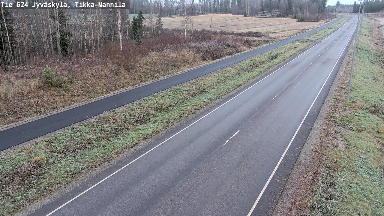 Kelikamerat Kuva Tie 624 Jyväskylä, Tikka-Mannila, Jyväskylä, Keski-Suomi