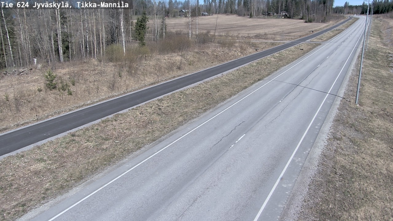 Weather Camera Image Road 624 Jyväskylä, Tikka-Mannila, Jyväskylä, Keski-Suomi
