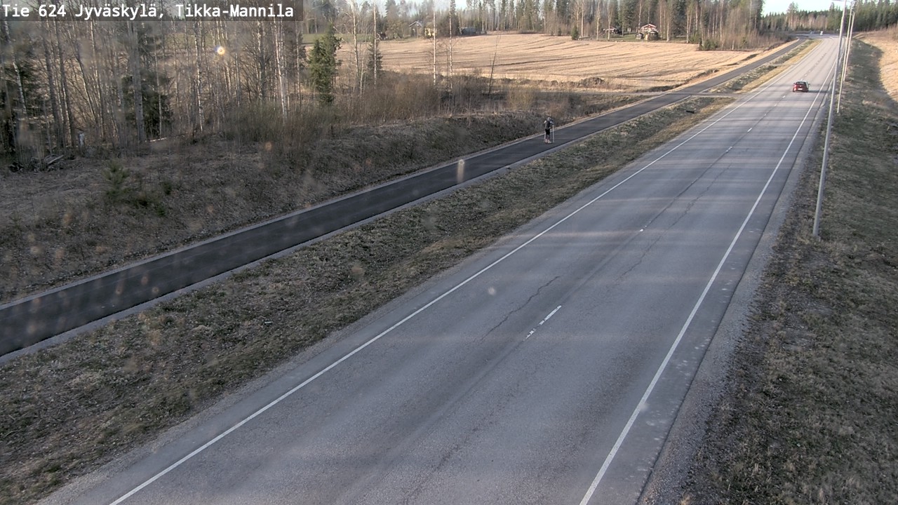 Weather Camera Image Road 624 Jyväskylä, Tikka-Mannila, Jyväskylä, Keski-Suomi