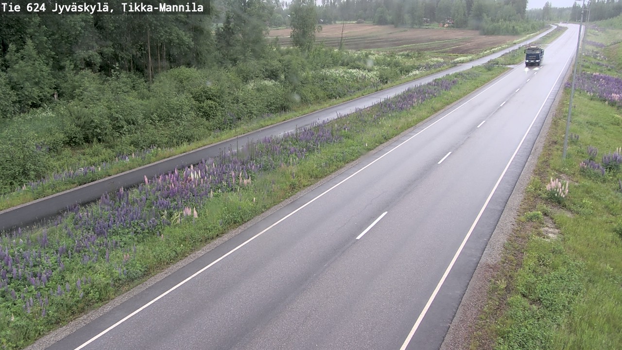 Weather Camera Image Väg 624 Jyväskylä, Tikka-Mannila, Jyväskylä, Keski-Suomi
