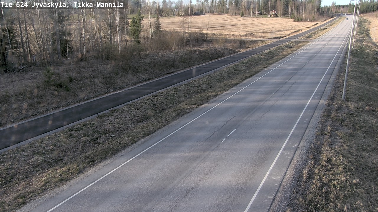 Weather Camera Image Road 624 Jyväskylä, Tikka-Mannila, Jyväskylä, Keski-Suomi