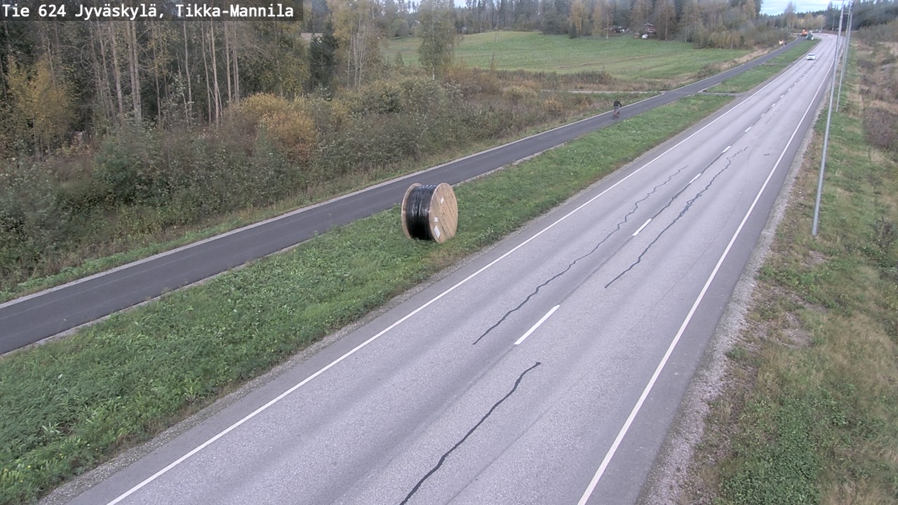 Weather Camera Image Väg 624 Jyväskylä, Tikka-Mannila, Jyväskylä, Keski-Suomi