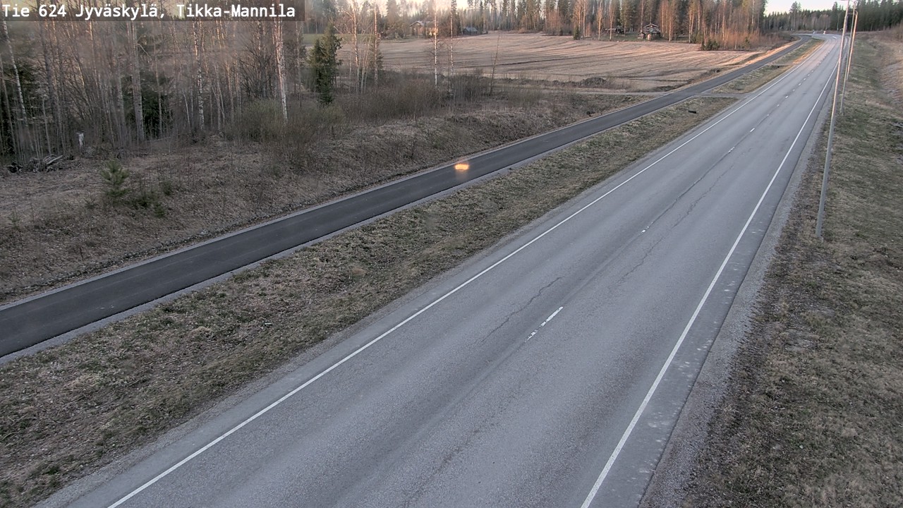 Weather Camera Image Road 624 Jyväskylä, Tikka-Mannila, Jyväskylä, Keski-Suomi