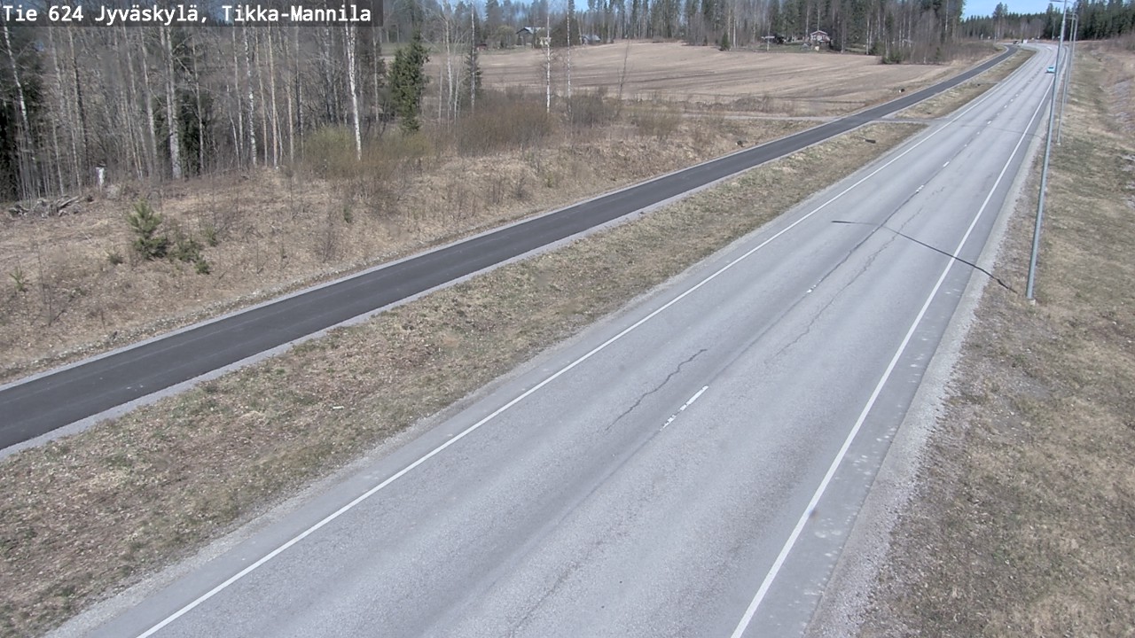 Weather Camera Image Road 624 Jyväskylä, Tikka-Mannila, Jyväskylä, Keski-Suomi