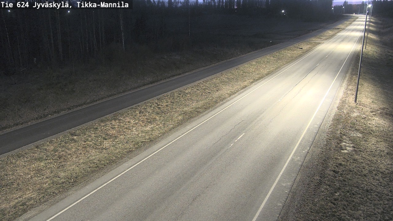 Weather Camera Image Road 624 Jyväskylä, Tikka-Mannila, Jyväskylä, Keski-Suomi