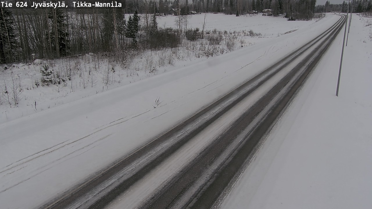 Kelikamerat Kuva Tie 624 Jyväskylä, Tikka-Mannila, Jyväskylä, Keski-Suomi