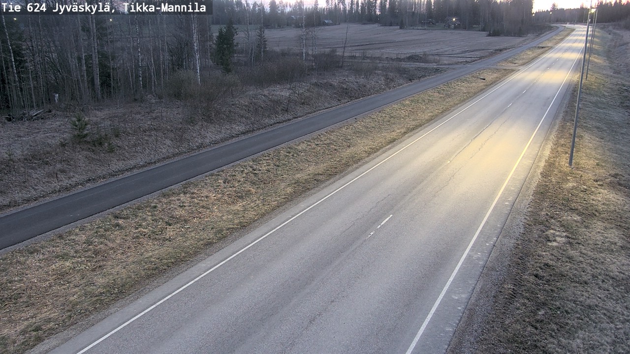 Weather Camera Image Road 624 Jyväskylä, Tikka-Mannila, Jyväskylä, Keski-Suomi