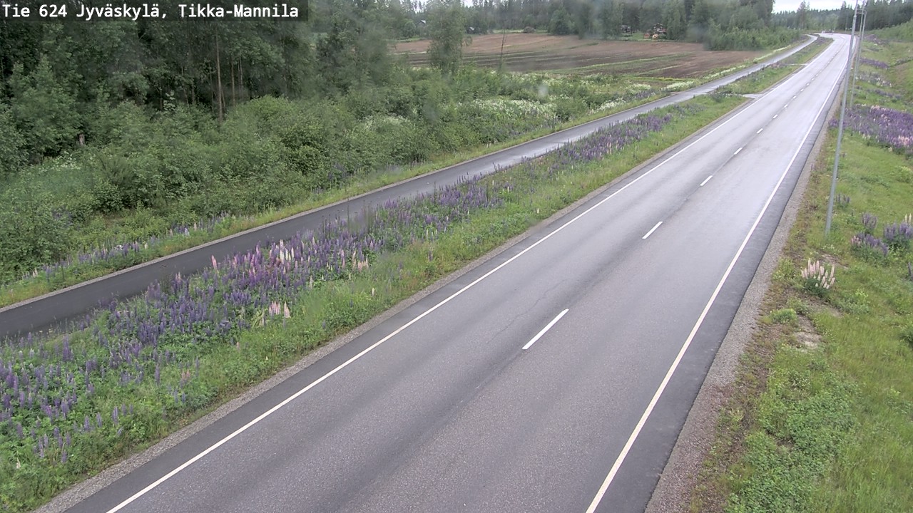 Weather Camera Image Väg 624 Jyväskylä, Tikka-Mannila, Jyväskylä, Keski-Suomi