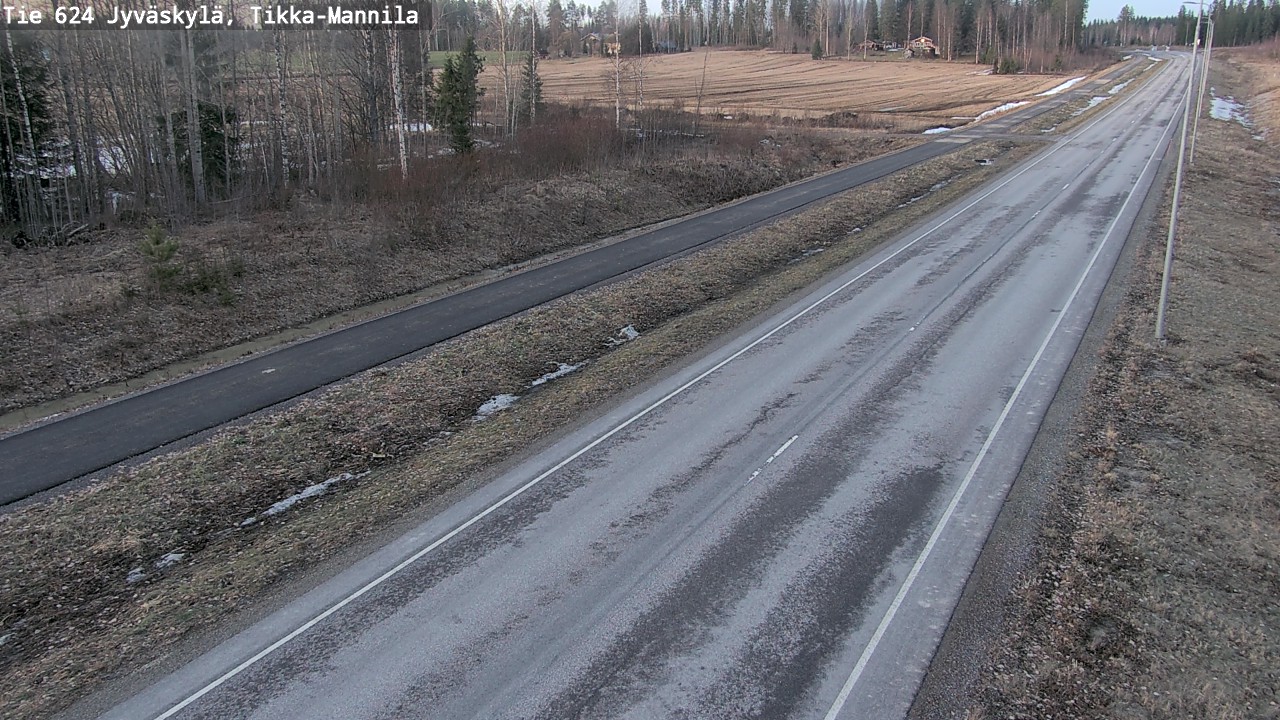 Weather Camera Image Väg 624 Jyväskylä, Tikka-Mannila, Jyväskylä, Keski-Suomi