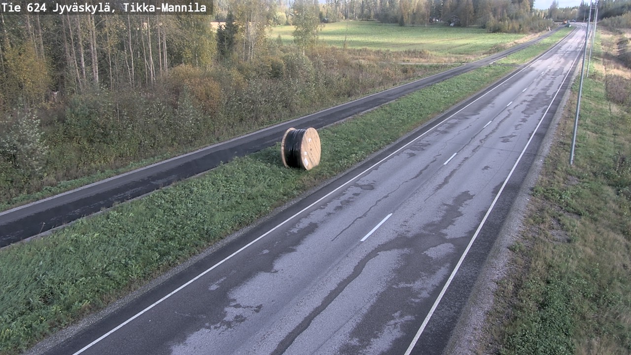 Weather Camera Image Väg 624 Jyväskylä, Tikka-Mannila, Jyväskylä, Keski-Suomi