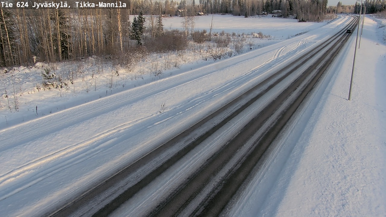 Weather Camera Image Väg 624 Jyväskylä, Tikka-Mannila, Jyväskylä, Keski-Suomi