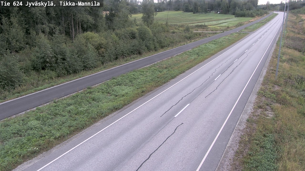 Weather Camera Image Road 624 Jyväskylä, Tikka-Mannila, Jyväskylä, Keski-Suomi