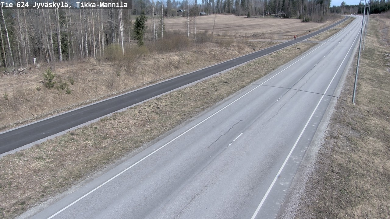 Weather Camera Image Road 624 Jyväskylä, Tikka-Mannila, Jyväskylä, Keski-Suomi