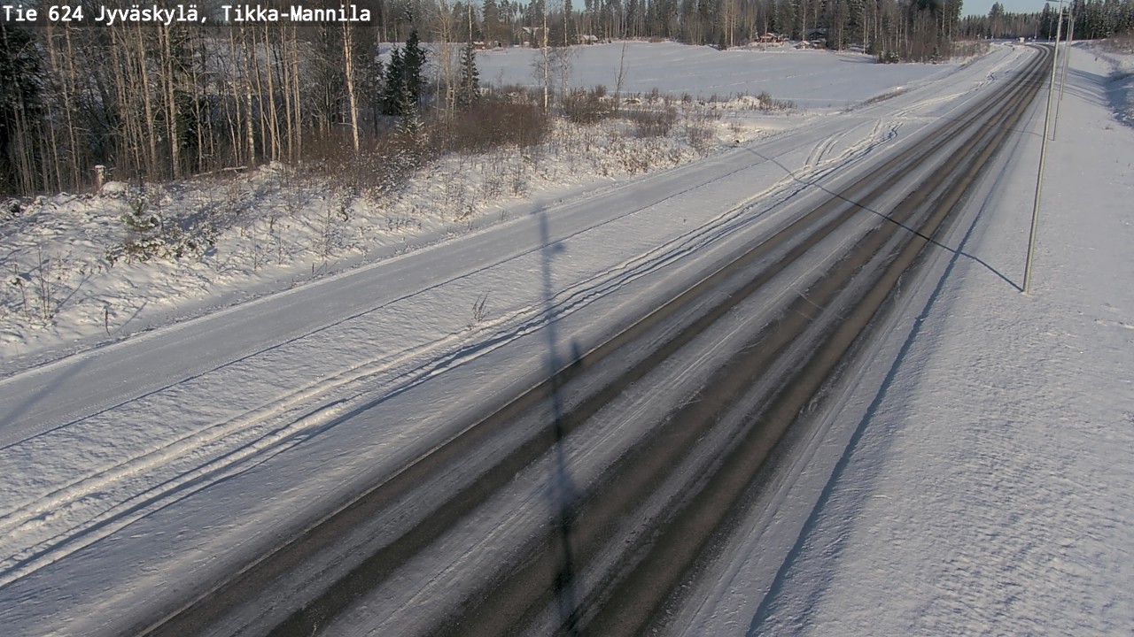 Weather Camera Image Road 624 Jyväskylä, Tikka-Mannila, Jyväskylä, Keski-Suomi