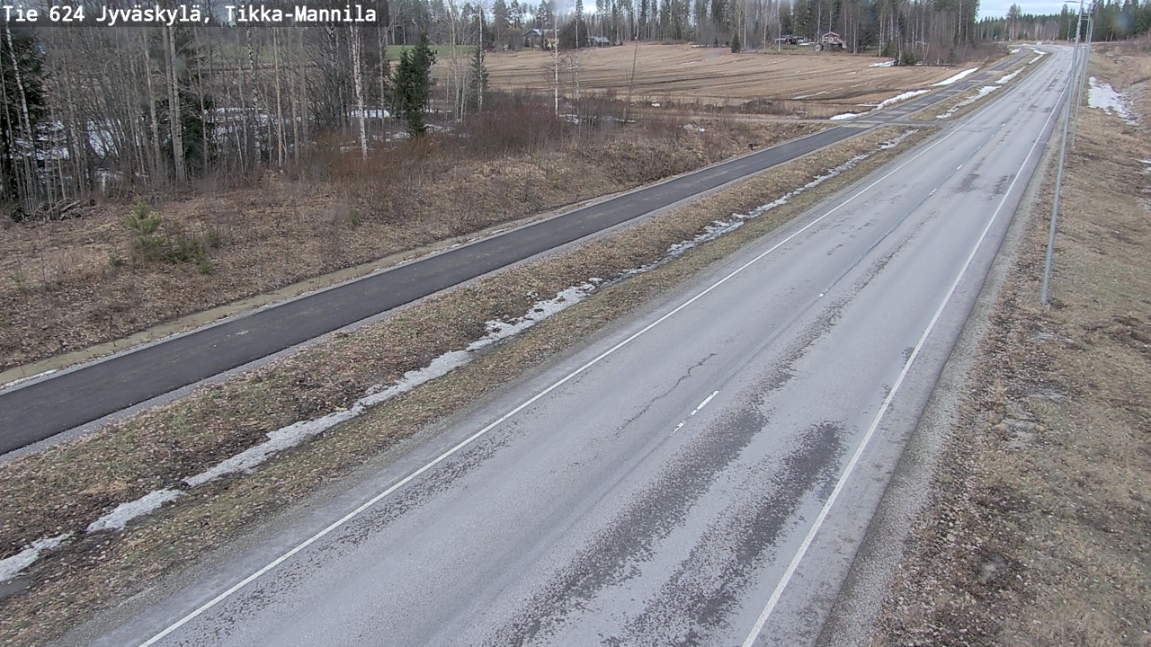 Kelikamerat Kuva Tie 624 Jyväskylä, Tikka-Mannila, Jyväskylä, Keski-Suomi