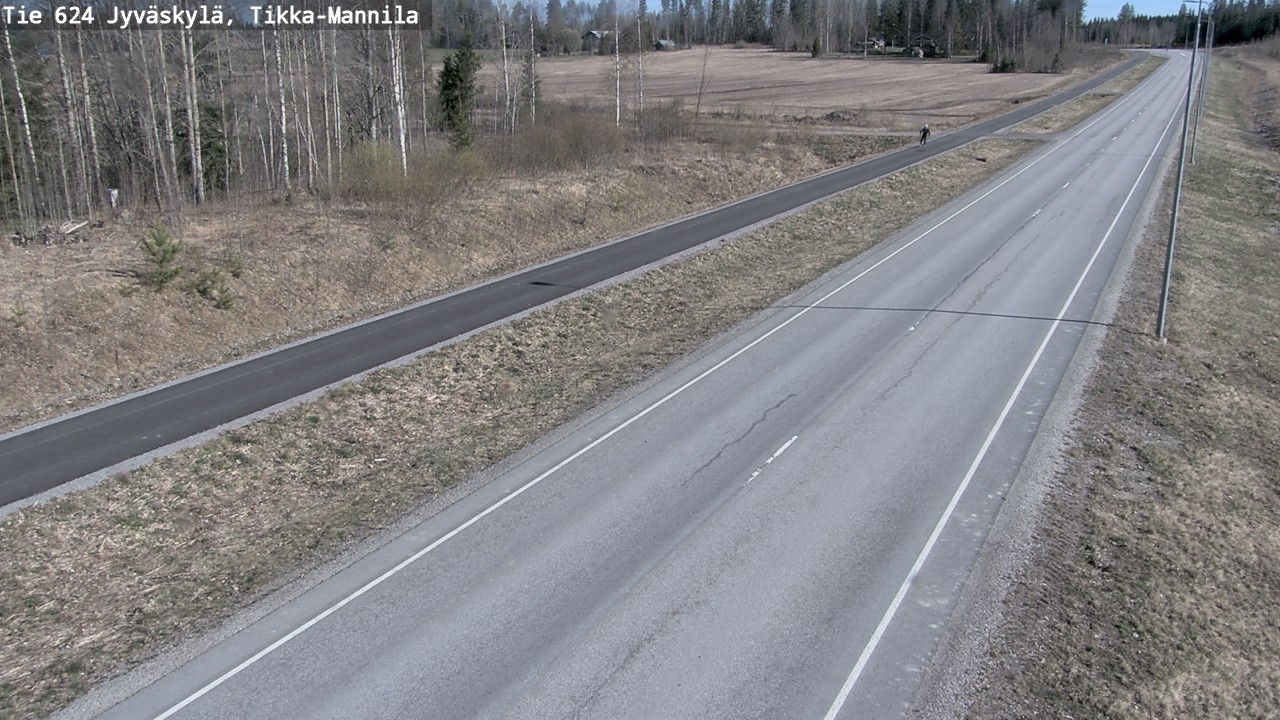 Kelikamerat Kuva Tie 624 Jyväskylä, Tikka-Mannila, Jyväskylä, Keski-Suomi