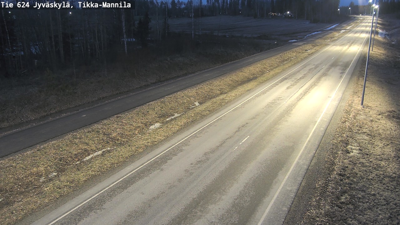 Weather Camera Image Väg 624 Jyväskylä, Tikka-Mannila, Jyväskylä, Keski-Suomi