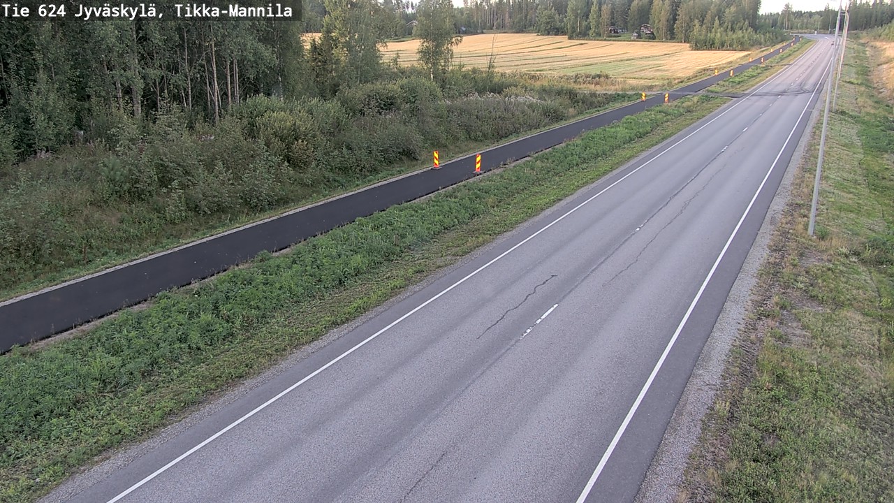 Weather Camera Image Road 624 Jyväskylä, Tikka-Mannila, Jyväskylä, Keski-Suomi