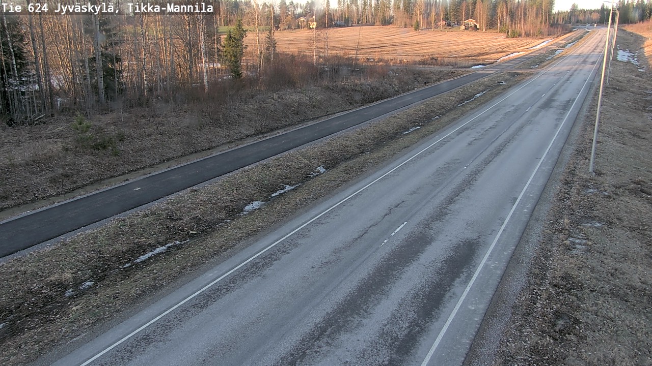 Weather Camera Image Väg 624 Jyväskylä, Tikka-Mannila, Jyväskylä, Keski-Suomi