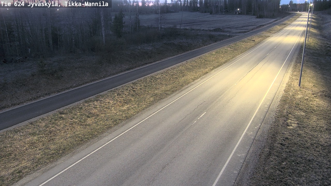 Weather Camera Image Road 624 Jyväskylä, Tikka-Mannila, Jyväskylä, Keski-Suomi