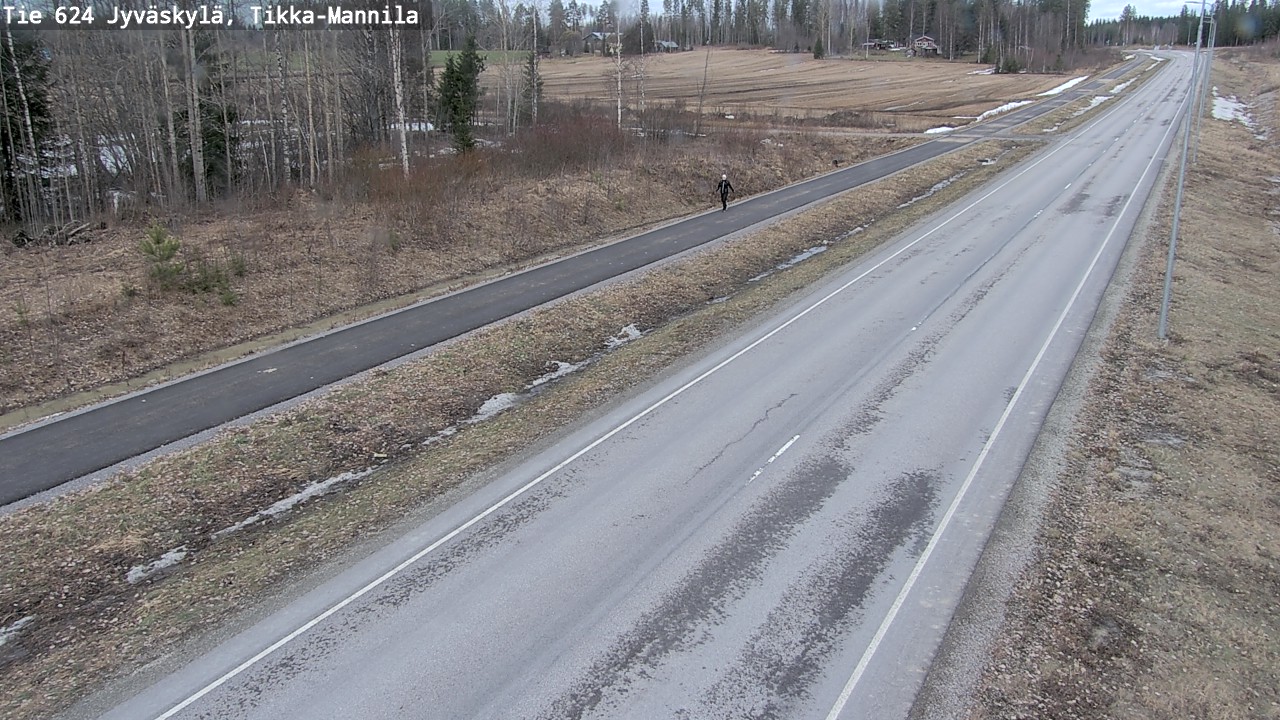 Weather Camera Image Väg 624 Jyväskylä, Tikka-Mannila, Jyväskylä, Keski-Suomi