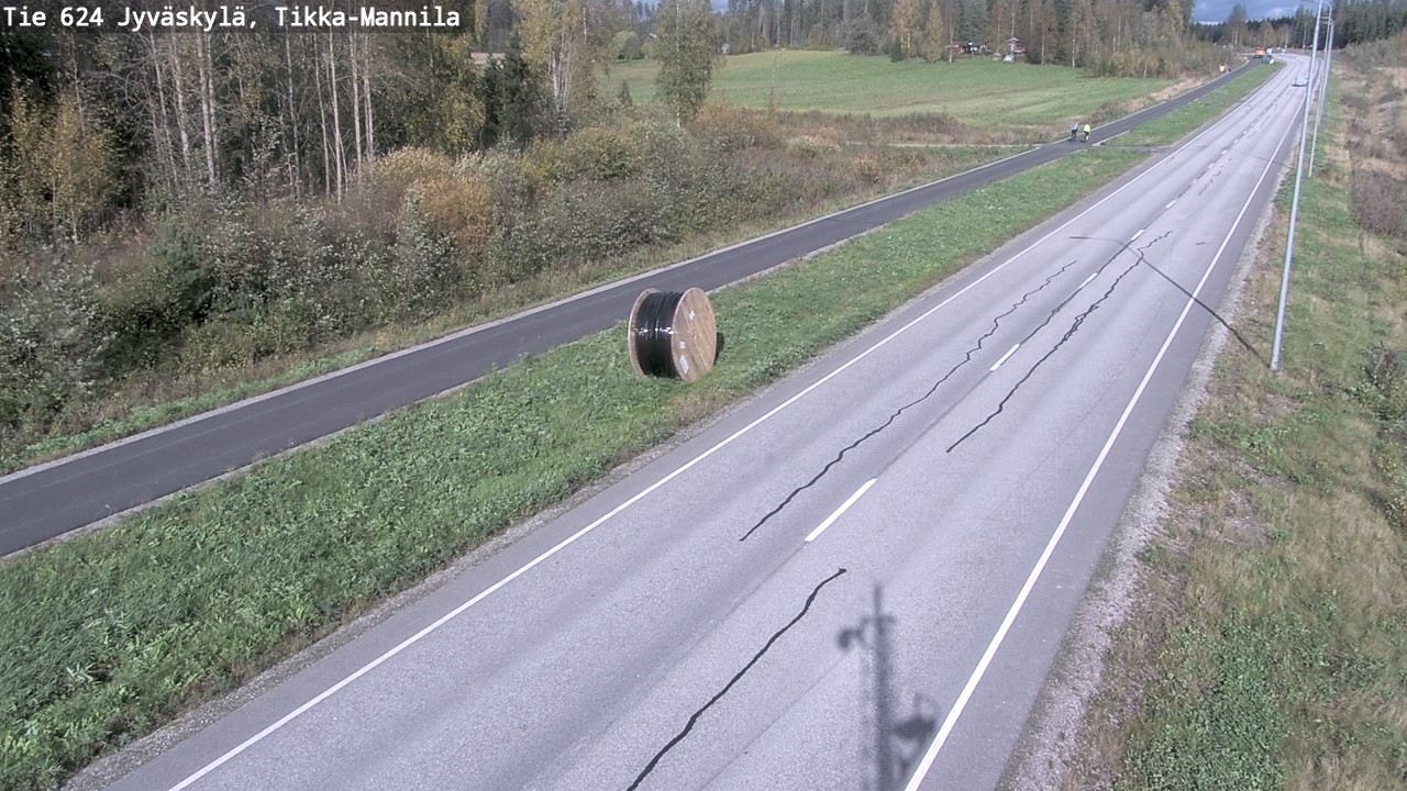 Weather Camera Image Väg 624 Jyväskylä, Tikka-Mannila, Jyväskylä, Keski-Suomi