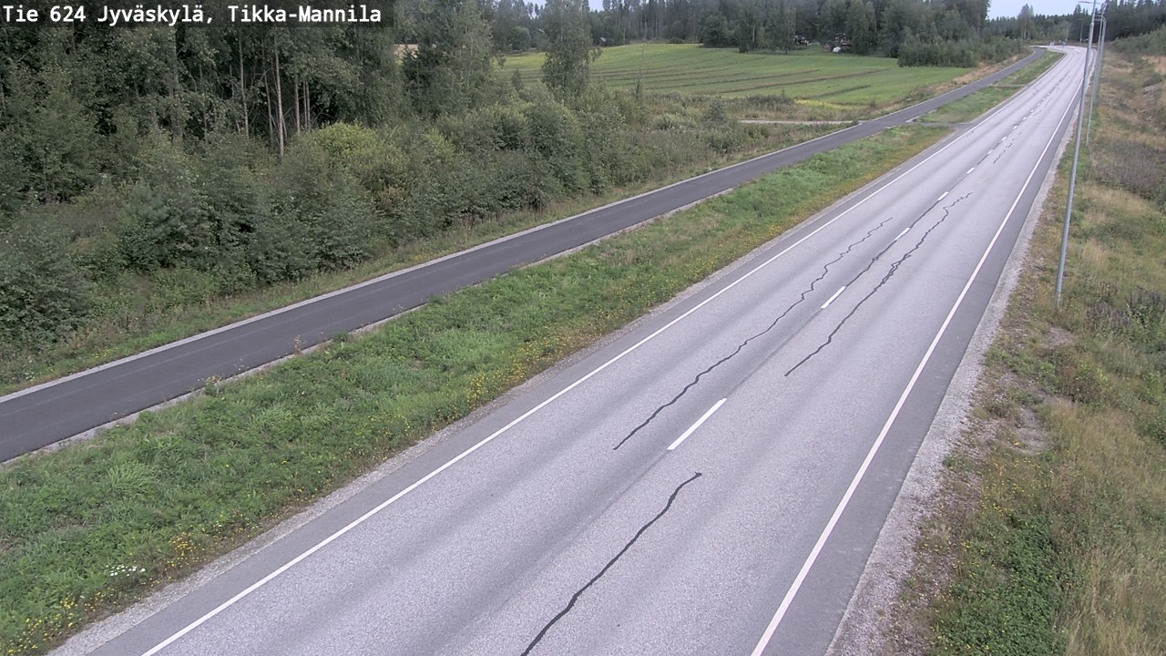 Weather Camera Image Road 624 Jyväskylä, Tikka-Mannila, Jyväskylä, Keski-Suomi