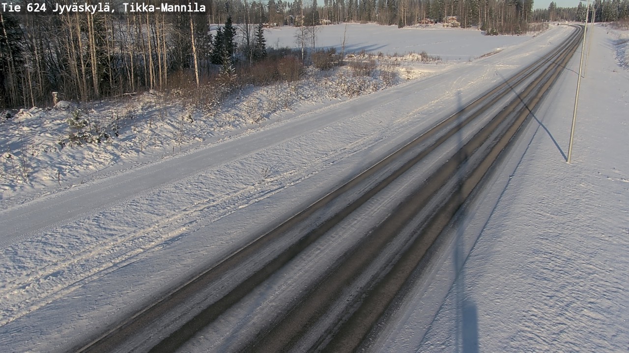 Weather Camera Image Road 624 Jyväskylä, Tikka-Mannila, Jyväskylä, Keski-Suomi