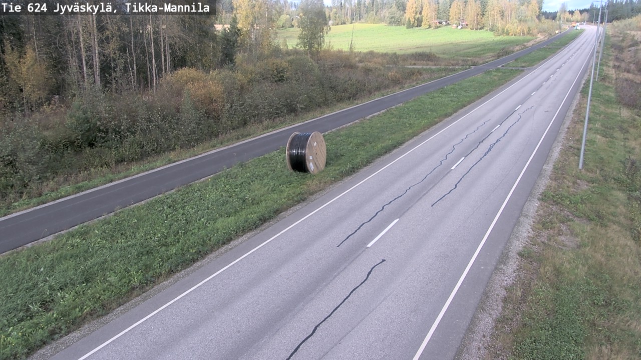 Weather Camera Image Väg 624 Jyväskylä, Tikka-Mannila, Jyväskylä, Keski-Suomi