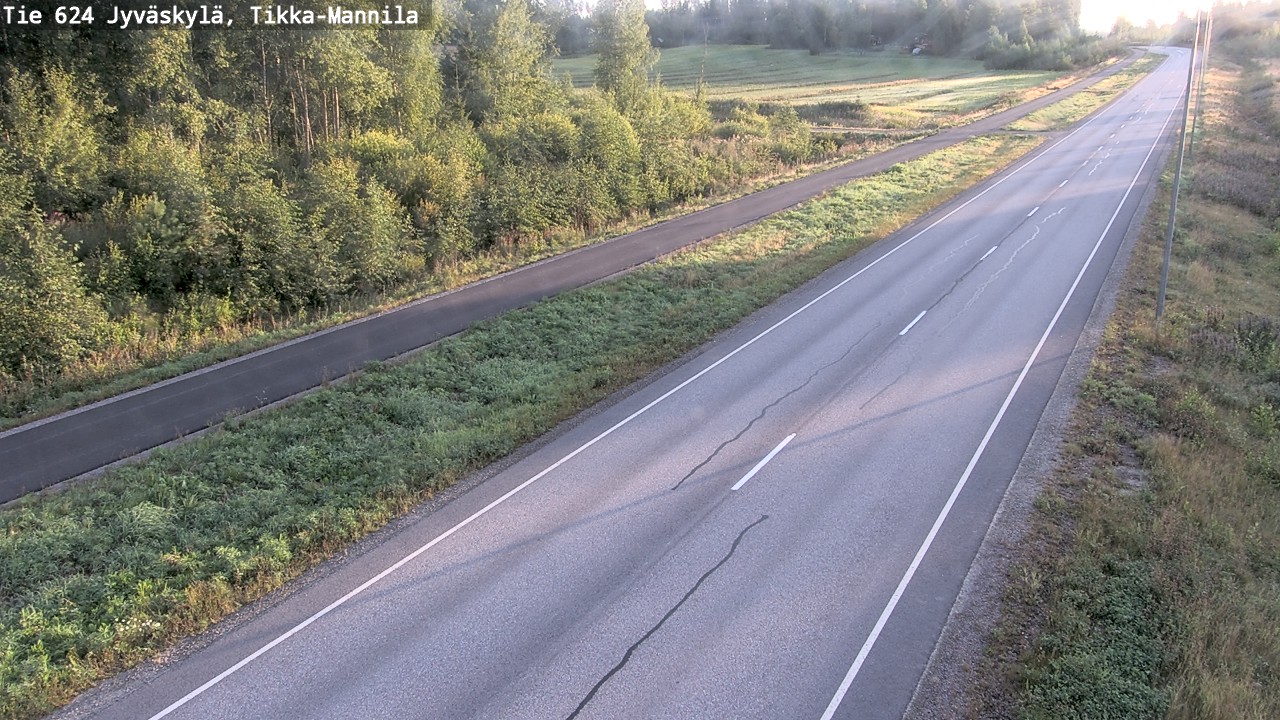 Weather Camera Image Road 624 Jyväskylä, Tikka-Mannila, Jyväskylä, Keski-Suomi