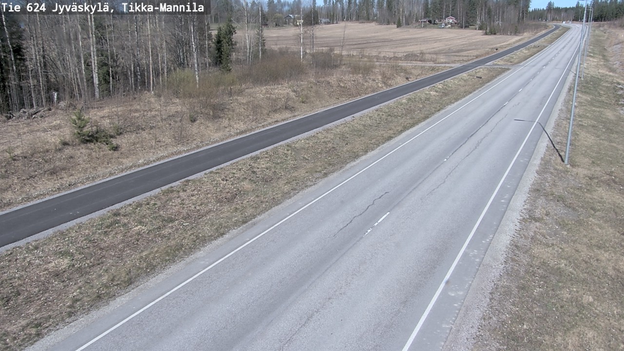 Weather Camera Image Road 624 Jyväskylä, Tikka-Mannila, Jyväskylä, Keski-Suomi