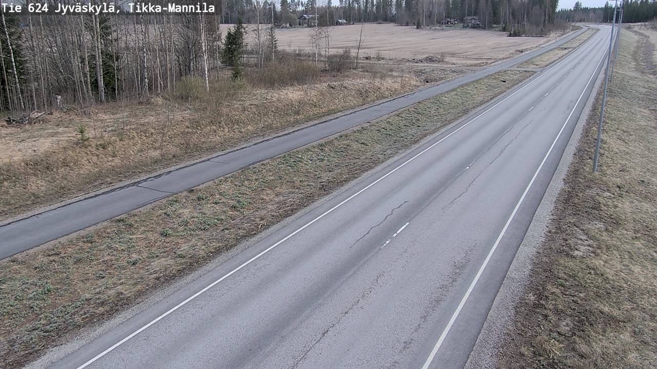 Weather Camera Image Väg 624 Jyväskylä, Tikka-Mannila, Jyväskylä, Keski-Suomi