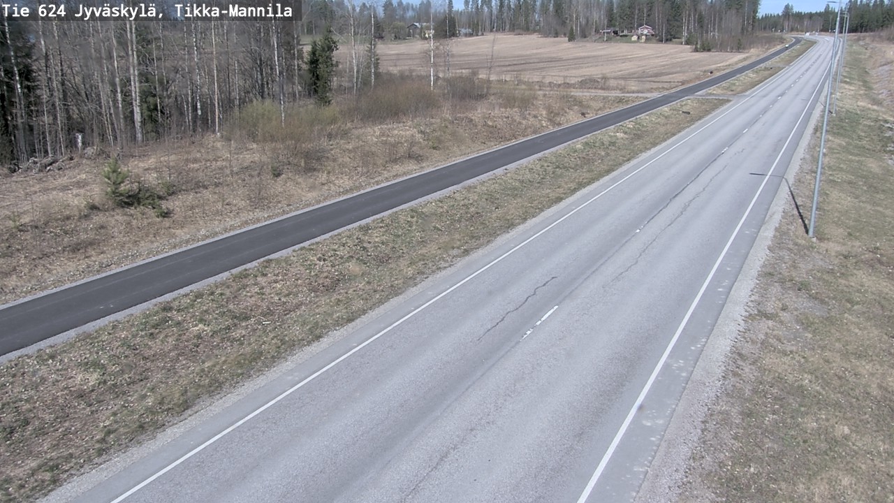 Kelikamerat Kuva Tie 624 Jyväskylä, Tikka-Mannila, Jyväskylä, Keski-Suomi