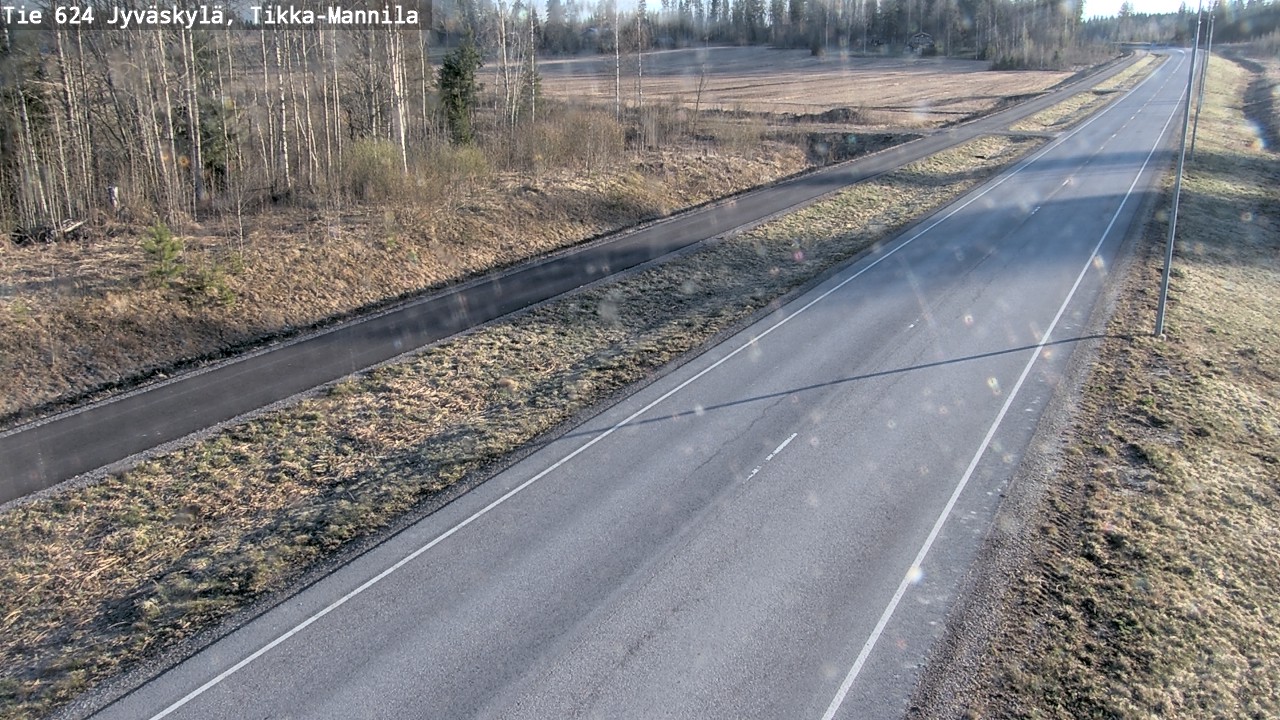 Weather Camera Image Väg 624 Jyväskylä, Tikka-Mannila, Jyväskylä, Keski-Suomi