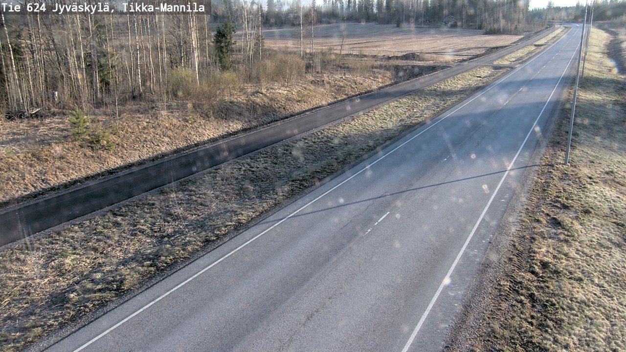 Weather Camera Image Väg 624 Jyväskylä, Tikka-Mannila, Jyväskylä, Keski-Suomi