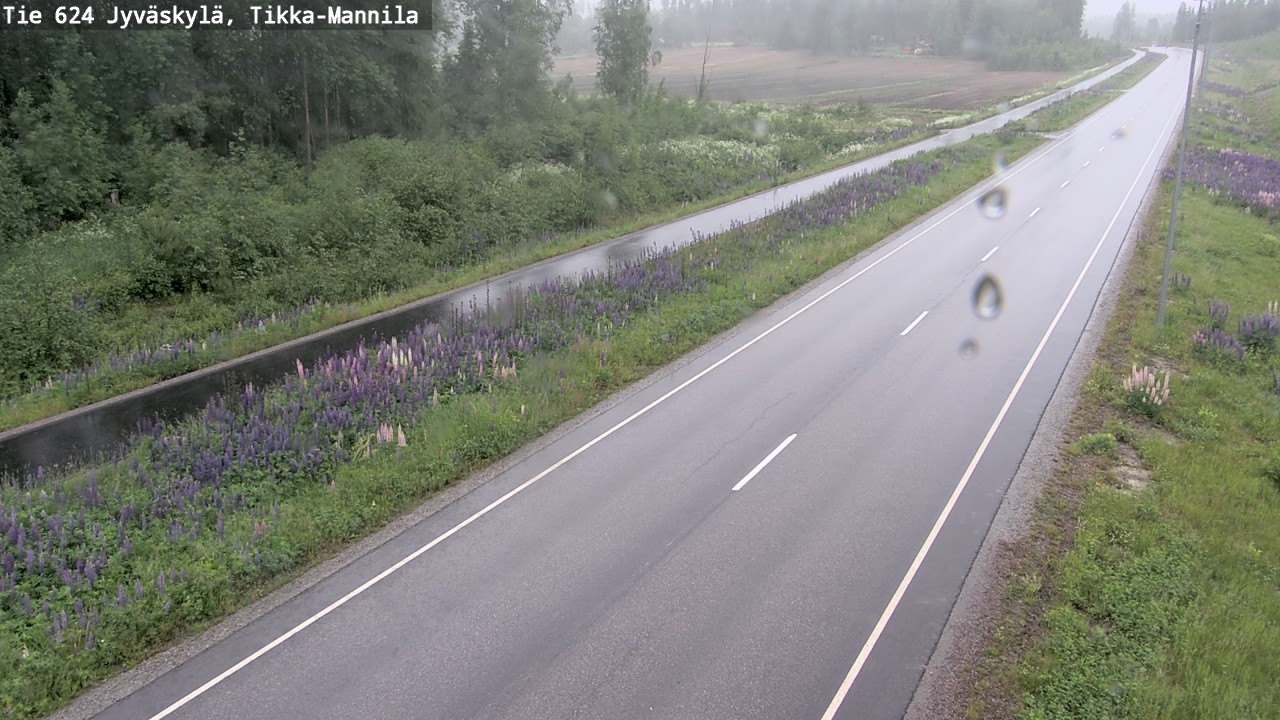 Weather Camera Image Väg 624 Jyväskylä, Tikka-Mannila, Jyväskylä, Keski-Suomi