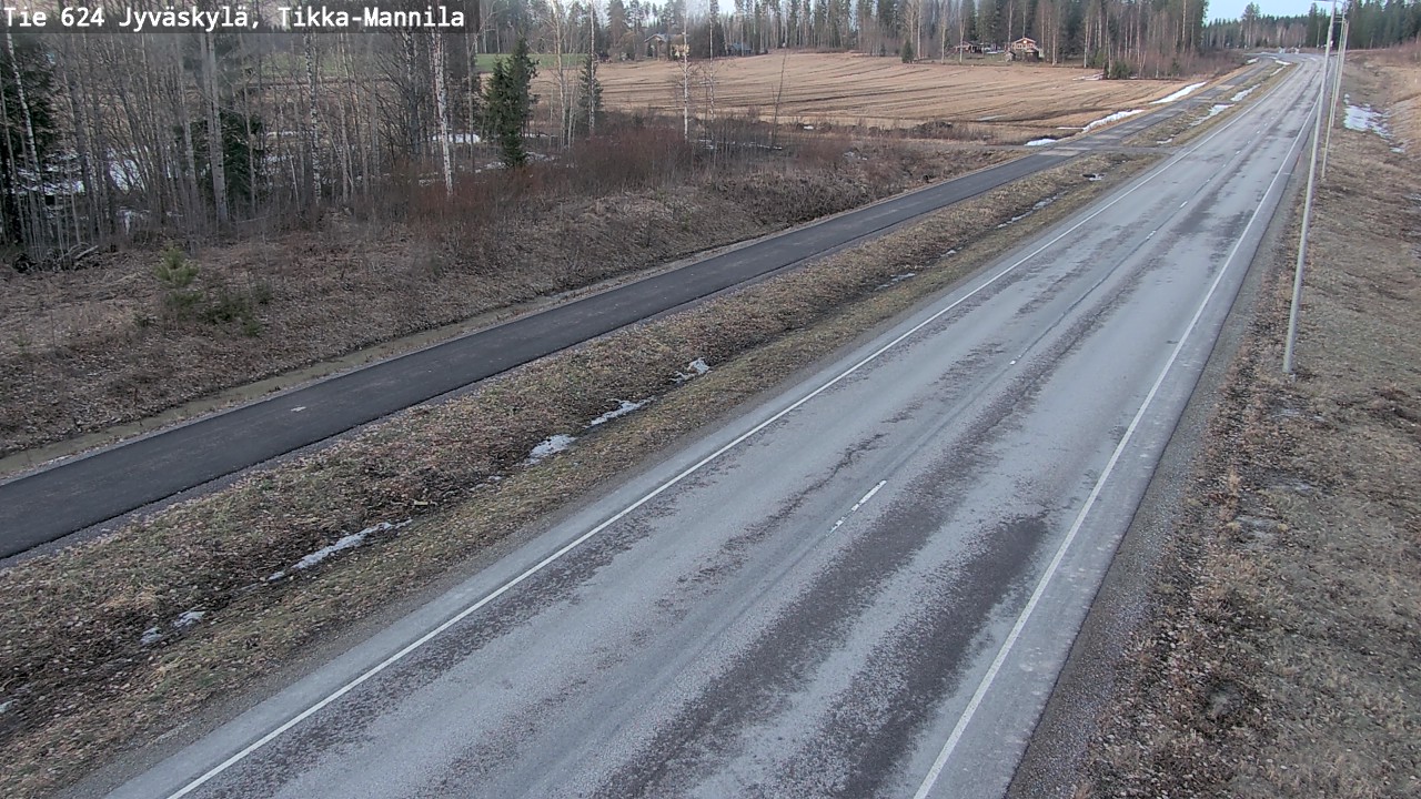 Weather Camera Image Väg 624 Jyväskylä, Tikka-Mannila, Jyväskylä, Keski-Suomi