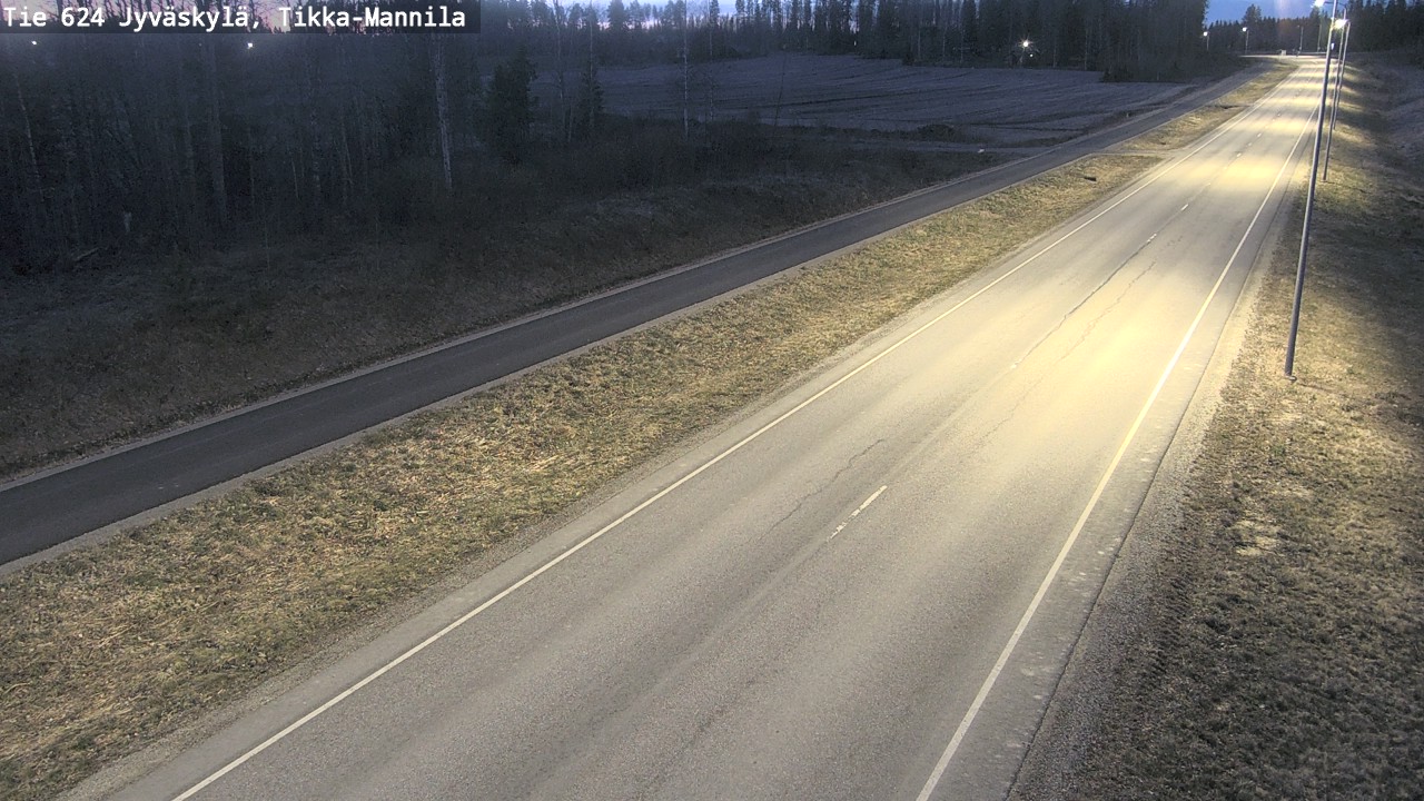 Weather Camera Image Road 624 Jyväskylä, Tikka-Mannila, Jyväskylä, Keski-Suomi