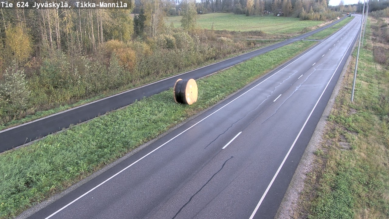 Weather Camera Image Road 624 Jyväskylä, Tikka-Mannila, Jyväskylä, Keski-Suomi