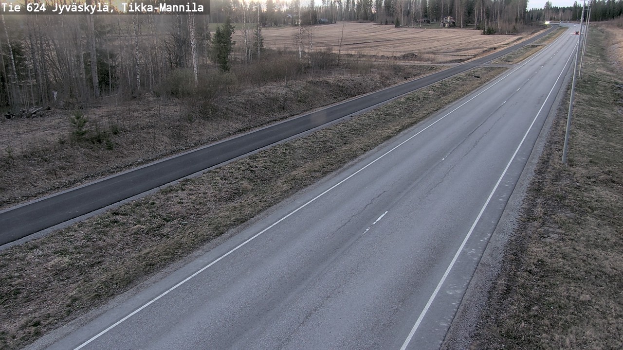 Weather Camera Image Road 624 Jyväskylä, Tikka-Mannila, Jyväskylä, Keski-Suomi