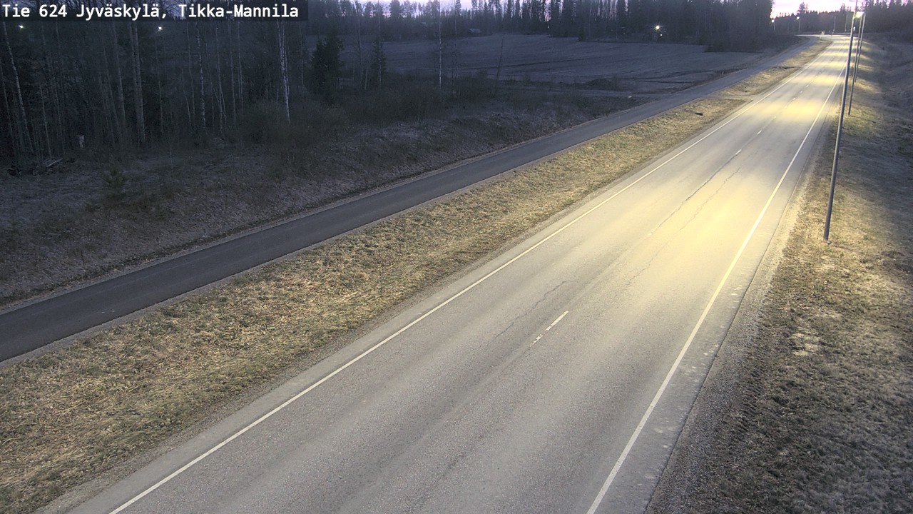 Weather Camera Image Road 624 Jyväskylä, Tikka-Mannila, Jyväskylä, Keski-Suomi