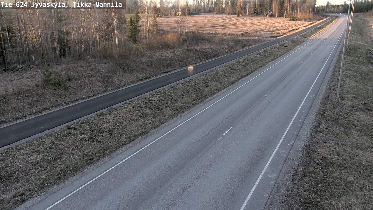 Weather Camera Image Road 624 Jyväskylä, Tikka-Mannila, Jyväskylä, Keski-Suomi