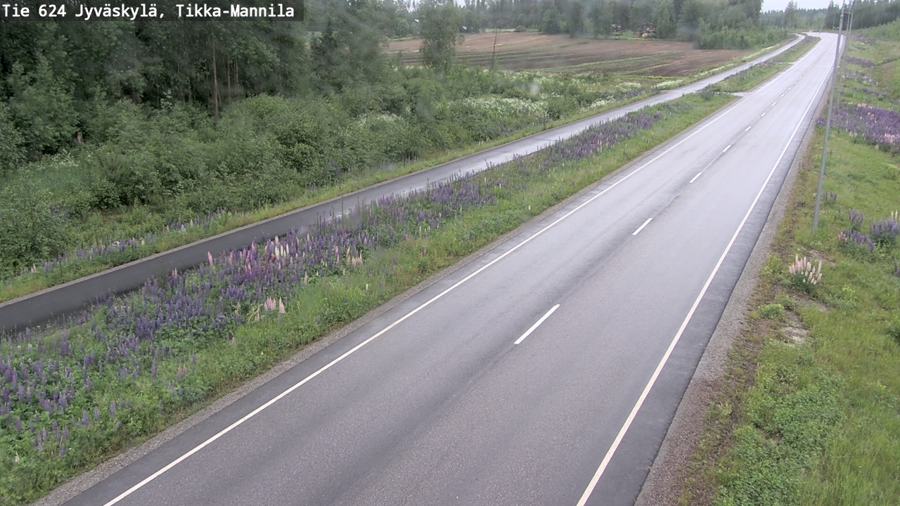 Weather Camera Image Väg 624 Jyväskylä, Tikka-Mannila, Jyväskylä, Keski-Suomi